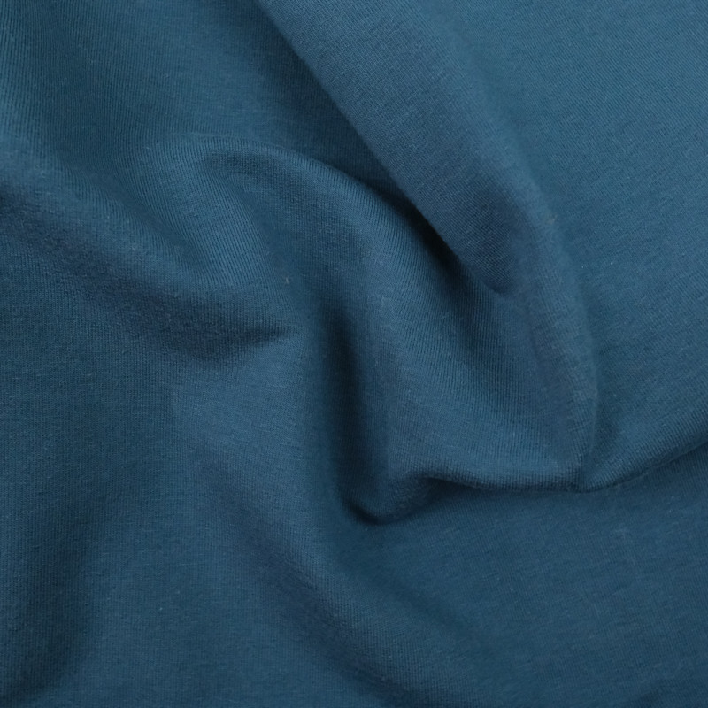 Petrol-Colored Jersey Sweatshirt - Maison Klem